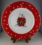 Gibson Designs Snoopy Christmas Snow Dinner Plate Peanuts. Fixed Price $17.99.