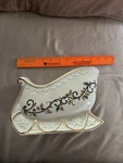 Mikasa KT410 Holly Sleigh Centerpiece Bowl Fine Porcelain New Box Holiday. Fixed Price $12.99.