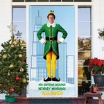 Elf Movie Christmas Holiday Door Cover Ft. Will Ferrell (polyester 70 X 35 ). Fixed Price $19.99.