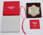 1992 Gorham Sterling Annual Christmas Snowflake Ornament W/ Box & Paper. Fixed Price $89.99.