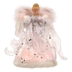 Vickerman 12" Angel Feather Wings Christmas Tree Topper White And Silver. Fixed Price $67.44.