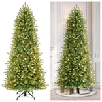 Puleo 7.5 Foot Pre-lit Slim Fraser Fir Artificial Christmas Tree 500 Clear Light. Fixed Price $99.95.