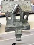 Pottery Barn Nostalgic Village Chapel Galvanized Metal Stocking Holder. Fixed Price $25.00.