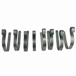 Original Mantleclip Stocking Holder Hanger Set 8 Embossed Holly Pewter Christmas. Fixed Price $19.99.