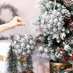 2 Pcs 6 Inch Oversized Christmas Ball Ornament Large Glitter Combination Glit.... Fixed Price $38.77.