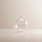 1 Clear Acrylic Fillable Ball Ornament Choose From 9 Sizes. Fixed Price $6.95.