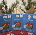 X3 Boxes - 100 Count Red Led Mini Lights By Holiday Time Christmas Lot Of. Fixed Price $25.00.