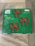 Home Accents Holiday 10 In. Twinkling Led Bows 3 Pack Christmas Lights. Fixed Price $39.99.
