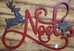Nwt Raz 31" Rustic Metal Noel Reindeer North Star Christmas Wall Barn Sign. Fixed Price $99.50.