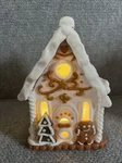 Christmas Gingerbread House Lighted Glittered Realistic Candy Village By Roman. Fixed Price $24.99.