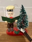 1993 Kurt Adler Wood Christmas Carol Ornament Hersheys Chocolate Elf Singing. Fixed Price $12.00.