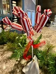 Spray Pick Candy Christmas Red & White Peppermint Whimsy Raz 0219252 Nwot. Fixed Price $9.99.