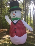 Gemmy 12.5 Ft Christmas Dapper Snowman Airblown Inflatable. Fixed Price $49.94.