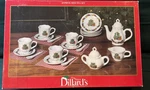 Vintage Dillards Trimmings -mini Christmas Tea Set Original Box 1 Day Shpp. Fixed Price $60.00.