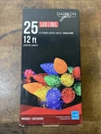 Vtg Nos Danson Indoor/outdoor 12 Foot C7 String Lights 25 Multi Color Led. Fixed Price $9.95.