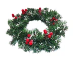New 12" Christmas Red Berry Wreath Frosted Pine Farmhouse Door & Wall Decor Rdsk. Fixed Price $20.86.