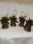 Christmas Ornaments Rustic Bells Michaels Pine Berries Bow. Fixed Price $28.00.