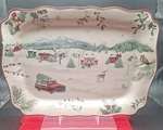 Better Homes & Gardens 19" Serving Platter Tray Winter Forest Christmas Heritage. Fixed Price $29.98.