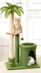 Cat Tree Tower Scratch Post Stand For Indoor, 41" Tall, Emerald Green. Fixed Price $62.52.