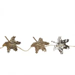 Gallerie Ii 5' Natural Brown Birch Bark Oak Leaf Artficial Christmas Garland. Fixed Price $15.49.