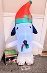 Gemmy Peanuts Snoopy Christmas Airblown Inflatable 3.5FT Yard Display Decoration. Fixed Price $39.99.