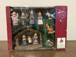 Nativity Set Christmas Decor 11 Piece Mini Holiday Seasons Resin Nib 814390. Fixed Price $17.49.