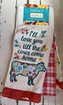 The Pioneer Woman Animals Kitchen Towels Set Of 3 Size 16" X 28" New Tags Cows. Fixed Price $22.97.
