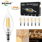 6/12 Pack Dimmable E12 Led Candle Light Bulbs Vintage Chandelier Candelabra. Fixed Price $27.99.