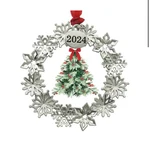 Picture Frame Ornament Snowflake Circle Removable Date 24 Christmas Gift Diy 2". Fixed Price $10.77.