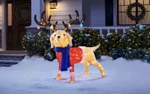 Home Accents Holiday Christmas Led Tinsel Golden Retriever Yard Sculpture. Fixed Price $139.00.
