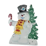 Frosty The Snowman Christmas Decoration Color Changing Metal Sculpture Gemmy 201. Fixed Price $49.99.