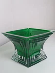 Mikasa VT133 610 "city Lights" Green Crystal Square Votive Candle Holder. Fixed Price $36.00.