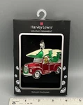 Harvey Lewis Dog Red Pickup Truck Ornament Made With Fine Crystals New. Fixed Price $13.99.
