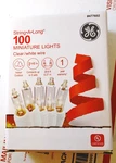 Ge String Long 100 Clear Lights With White Wire Cord Christmas Miniature. Fixed Price $10.70.