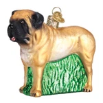 Old World Christmas English Mastiff Glass Tree Ornament 12527 Free Box Dog Pet. Fixed Price $13.79.