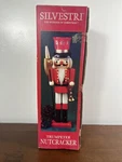 1991 New Box Vintage Silvestri Christmas Nutcracker Wooden 16" Trumpeter. Fixed Price $60.00.