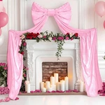 Giant Pink Velvet Bow 32 83 Inch Extra Large Wedding Decorations .... Fixed Price $50.77.