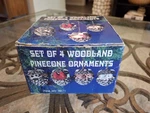 Vintage Woodland Pinecone Christmas Ornaments Set Of 4 Cardinal Bunny Squirrel. Fixed Price $10.36.