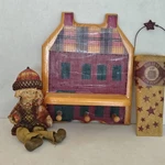 Americana Lot Shelf Sitter Small And Metal Wall Pocket. Fixed Price $13.39.