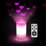 Flameless Christmas Candles Snowflake Projector Battery Led Lights. Fixed Price $29.60.