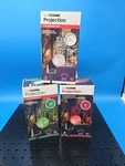 Gemmy Christmas Lightshow Led Projection Kaleidoscope - Green Red White 3 Pack. Fixed Price $65.00.