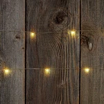 Tiny Lites Battery Operated Silver Wire Indoor Led Light String, Warm White, 4-F. Fixed Price $8.90.