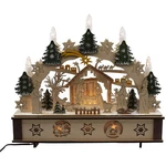Kurt Adler 11" Battery-operated Wooden Nativity Advent Calendar, Multi. Fixed Price $50.19.
