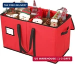 Sattiyrch Christmas Figurine Storage Box & Nutcracker Container, 600D Ca. Fixed Price $43.86.
