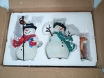 Bradford Exchange Dona Gelsinger The Bright Lights Of Christmas Snowman 3 Piece. Fixed Price $19.50.