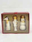 2012 Starbucks Ornament Lot Set Of 3 Porcelain Fox Nutcracker Snowman. Fixed Price $11.99.