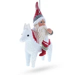 Santa Riding Horse Blown Glass Ornament. Fixed Price $13.98.