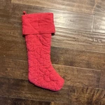New Mark & Graham Luxury Red Natural Linen Christmas Stocking Mono Removed. Fixed Price $18.50.