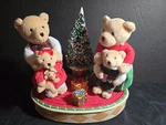 Avon Christmas Decor Lights/music "a Beary Merry Holiday" Celebration Bears. Fixed Price $13.99.