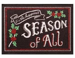Nicholas Square Happiest Season Of All Accent Throw Rug Skid Mat 20X30. Fixed Price $13.88.